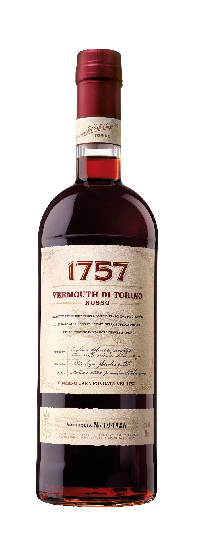 Cinzano 1757 Rosso Vermouth Di Torino 1 L