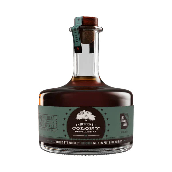 Thirteenth Colony 113 Rye Whiskey Finished With Maple Wood Spirals