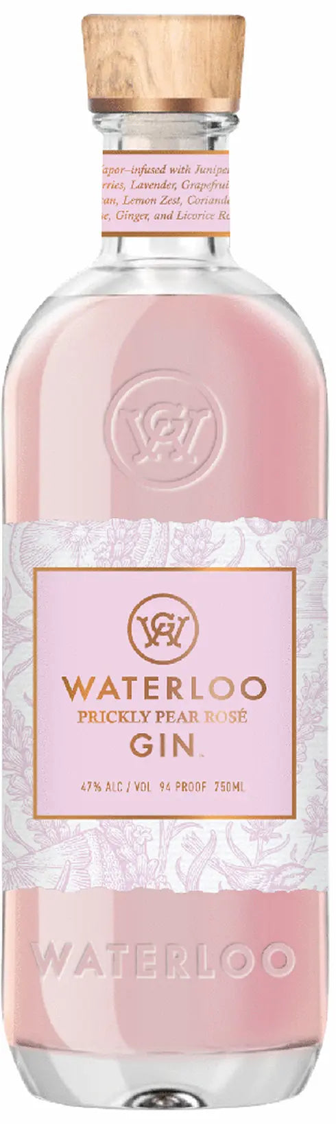 Waterloo Prickly Pear & Rose Gin
