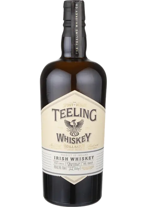 Discover the bold flavors of Teeling Small Batch Single Malt. A masterful blend matured in five distinct cask types, offering citrus, honey, and spiced notes. Perfect for whiskey enthusiasts.