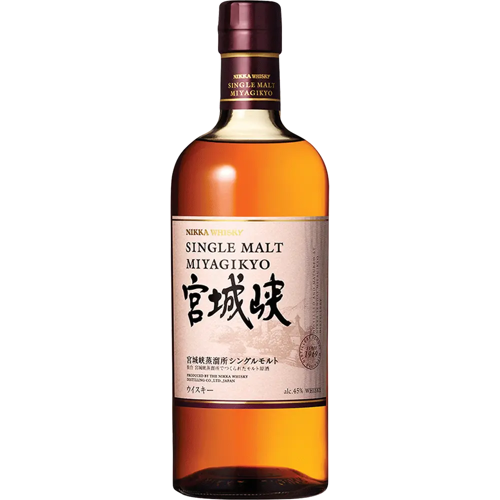 Indulge in Nikka Whisky Miyagikyo Single Malt, a luxurious Japanese whisky with notes of fresh orchard fruits, sherry sweetness, and a hint of peat. Perfectly balanced, perfectly crafted.  