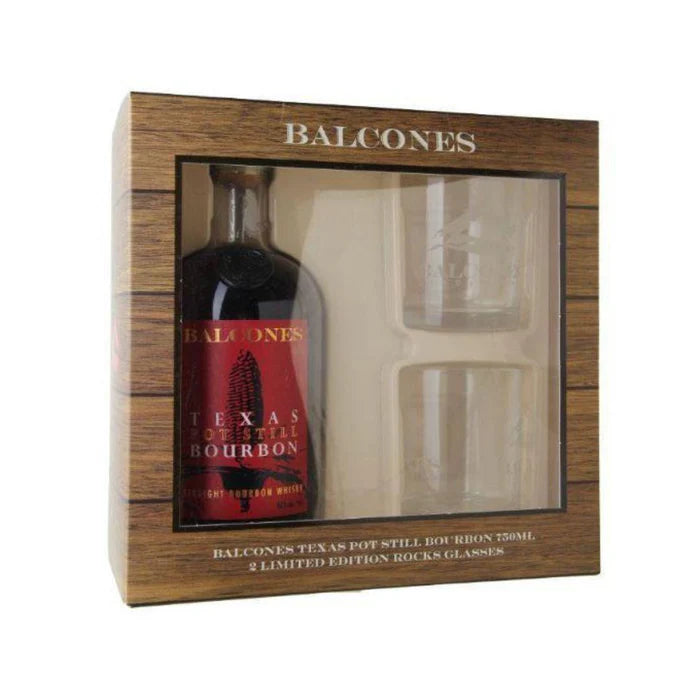 Balcones Texas Pot Still Bourbon Gift Set 750 ml