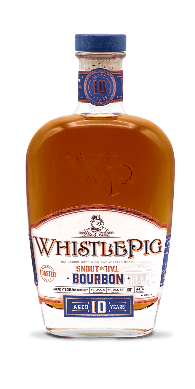 Experience WhistlePig Snout-To-Tail Bourbon Aged 10 Years. A bold and smooth 88-proof bourbon aged with Vermont oak and smoked maple for unmatched complexity.