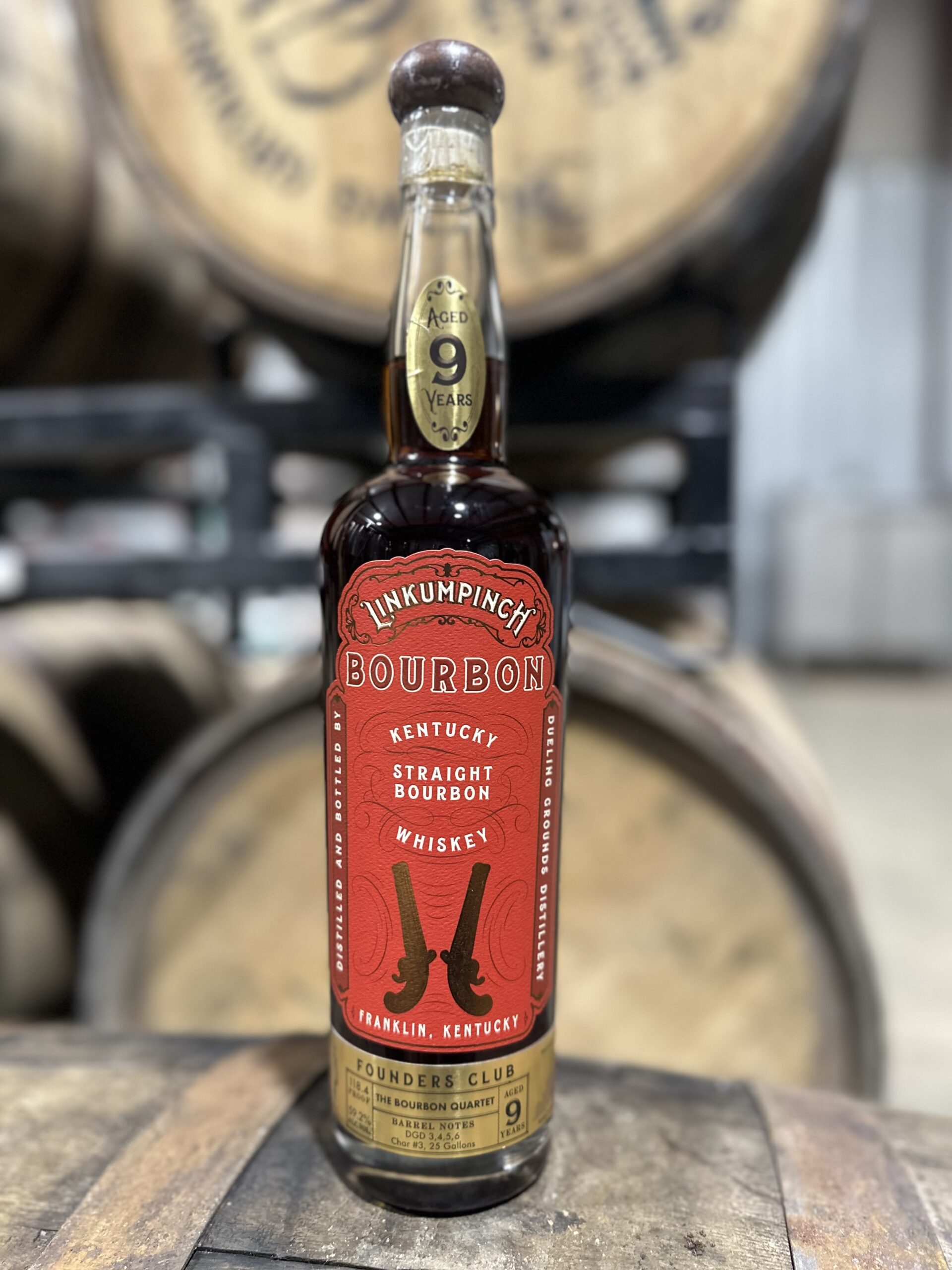 Linkumpinch Founder's Club 9 Year Old Kentucky Straight Bourbon