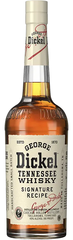 Experience the smooth, rich flavor of George Dickel Signature Recipe Tennessee Whisky. Perfectly charcoal mellowed, it’s the ideal choice for whisky connoisseurs.