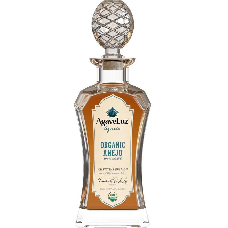 AgaveLuz Tequila Organic Añejo Valentina Edition