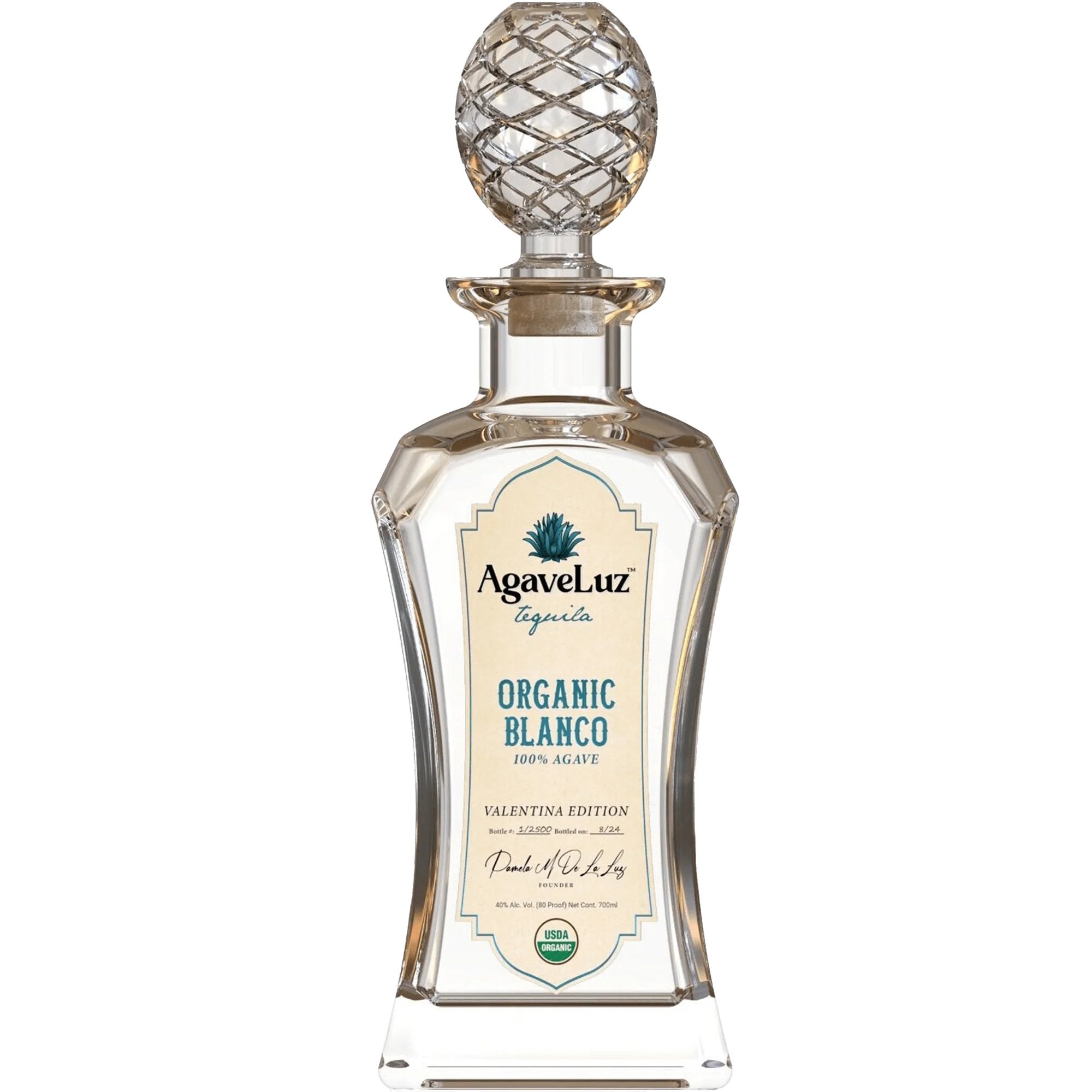 AgaveLuz Tequila Organic Blanco Valentina Edition