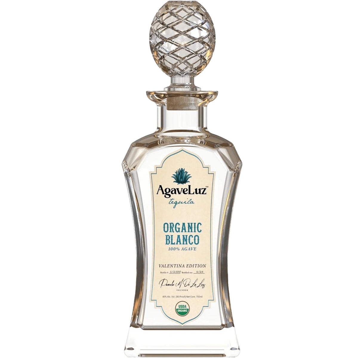 AgaveLuz Tequila Organic Blanco Valentina Edition