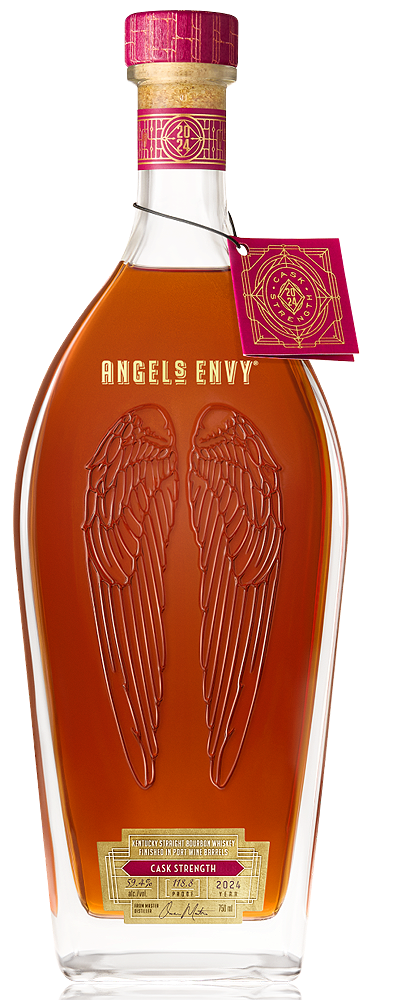 Discover the unmatched flavors of Angel's Envy Cask Strength 2024. Finished in port casks, this limited-edition bourbon offers rich notes of dark chocolate & cherries. Perfect for collectors!