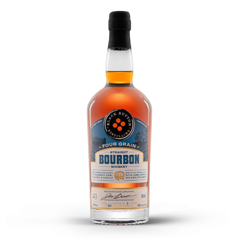 Black Button Distilling Four Grain Straight Bourbon Whiskey