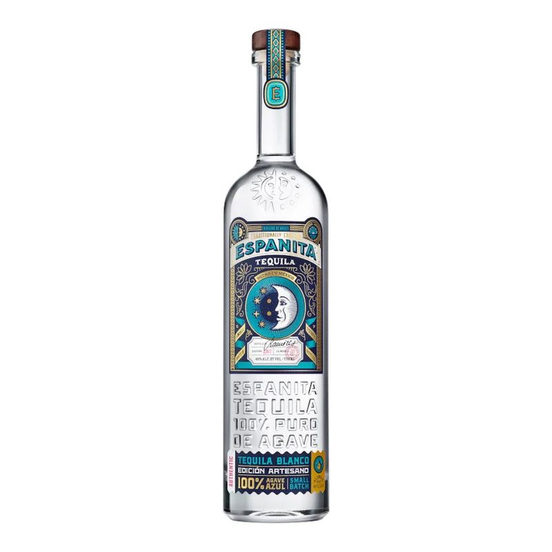 Discover Espanita Tequila Blanco, handcrafted from 100% blue Weber agave. Enjoy its crisp citrus notes, smooth finish, and artisanal quality for sipping or cocktails.