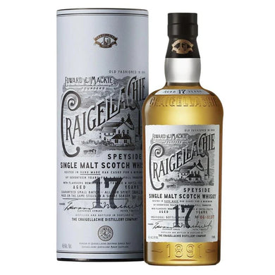 Explore the bold, fruity, and smoky notes of Craigellachie 17 Year Old. A robust Speyside single malt matured for 17 years. Perfect for true whisky connoisseurs.