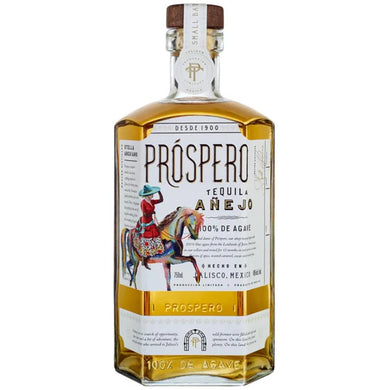 Savor the rich, smooth flavors of Prospero Tequila Añejo. Aged in oak barrels, this premium tequila blends caramel, toffee, and spice for a truly luxurious experience.  