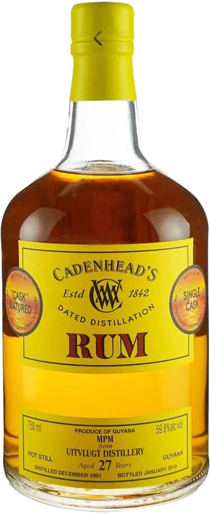 Cadenhead Guyana Uitvlugt 27 Year Rum