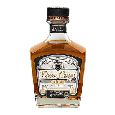 Discover Don Cayo Tequila Añejo—perfectly aged for 18 months, offering rich notes of caramel, oak, and spice. Experience true craftsmanship from Jalisco, Mexico.