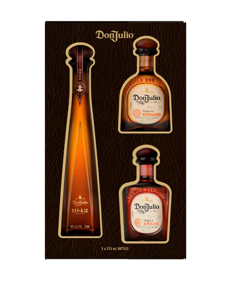 Don Julio Tequila Collection: 1942, Reposado, and Añejo 3 Pack