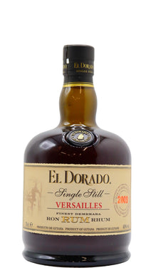 El Dorado Rum Single Still Versailles 2009