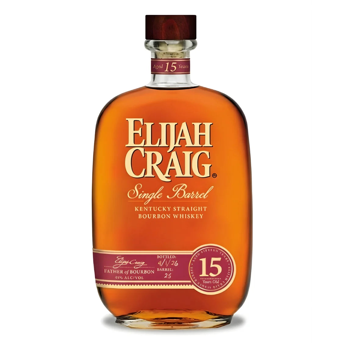 Elijah Craig 15 Year Old Single Barrel