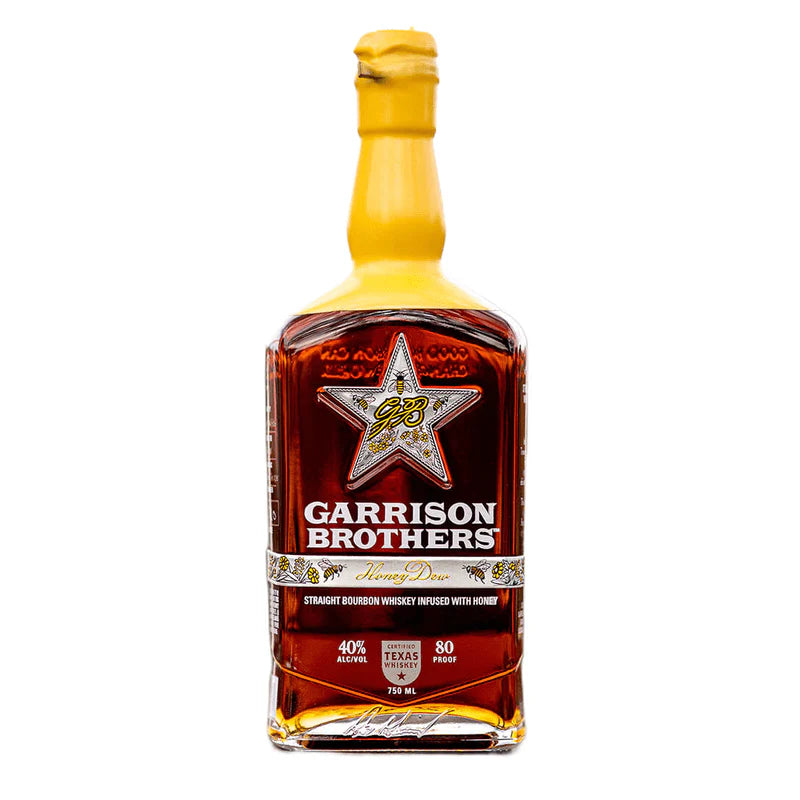 Discover Garrison Brothers Honeydew, a perfectly crafted bourbon infused with Texas Wildflower Honey. Sweet, bold, and silky smooth—order your bottle today.