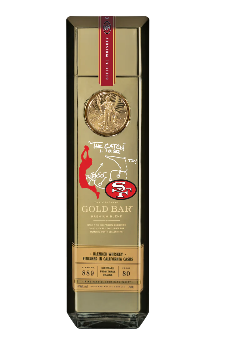 Gold Bar 49ers The Catch Limited Edition Blended American Whiskey