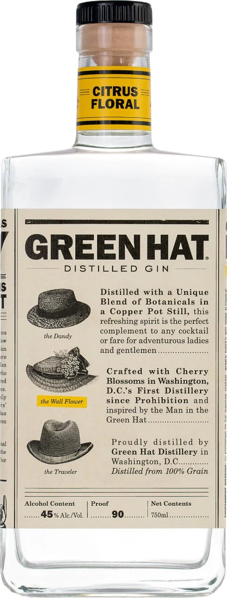 Green Hat Citrus Floral Gin