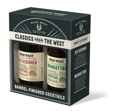 High West Classics from the West Barrel Finished Cocktails Gift Set