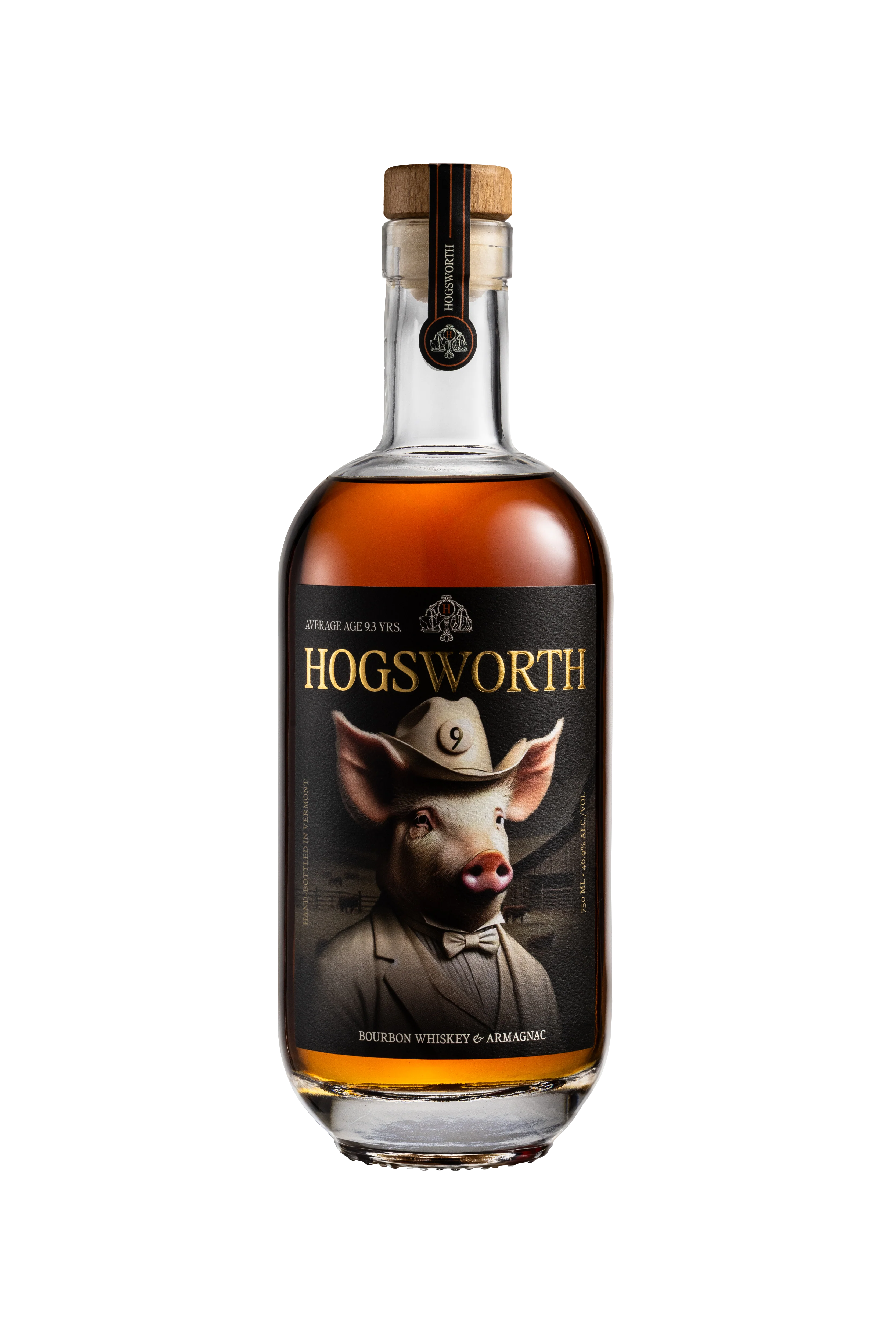 Hogsworth Bourbon Whiskey and Armagnac Blend 9 Year