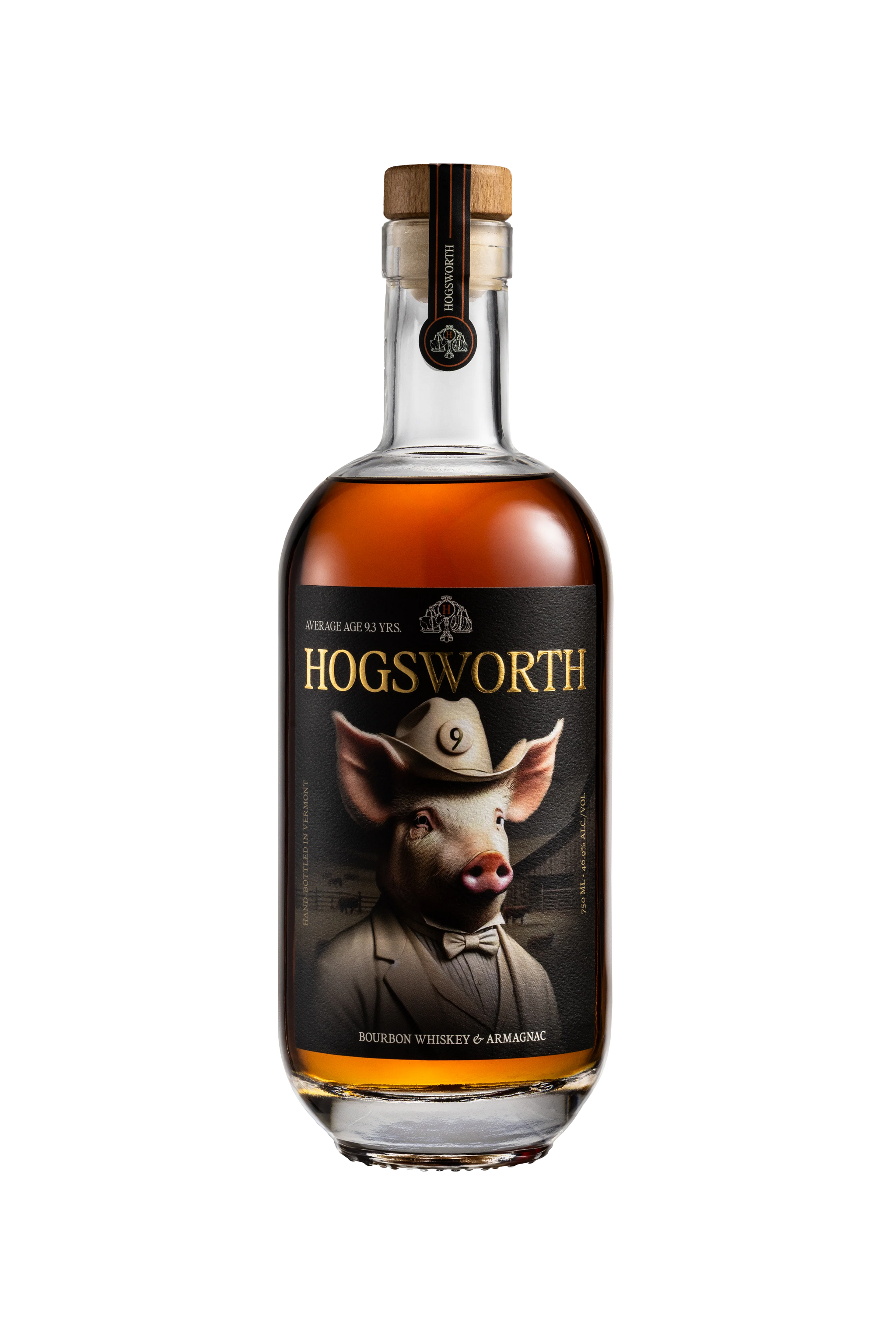 Hogsworth Bourbon Whiskey and Armagnac Blend 9 Year