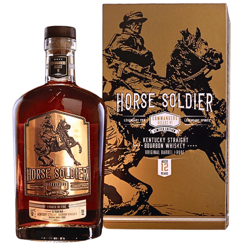 Discover Horse Soldier Commanders Select VI, a premium bourbon with rich flavor and timeless craftsmanship. A true tribute to resilience and extraordinary quality.