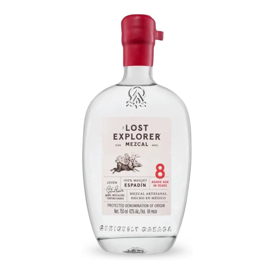 Savor the handcrafted taste of The Lost Explorer Mezcal Espadin. Sustainable, award-winning mezcal with rich notes of spice, wood, and fruit. Perfect neat or for cocktails.  