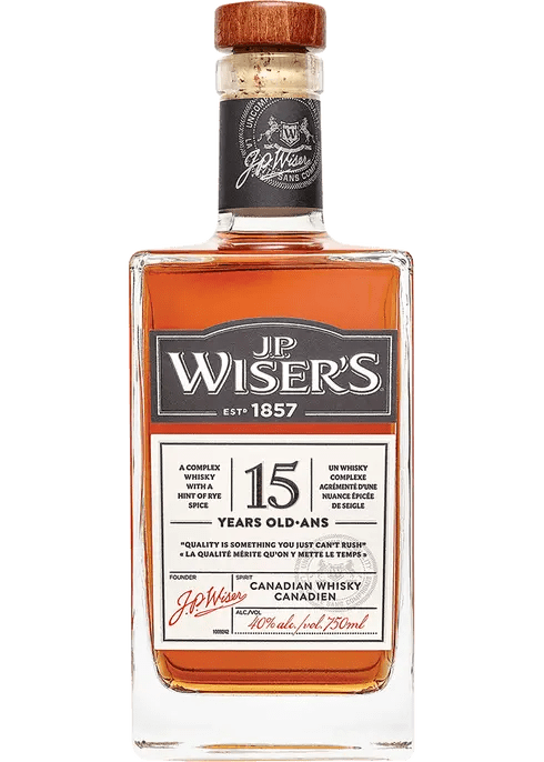 J.P. Wiser's 15 Year Aged Canadian Whisky