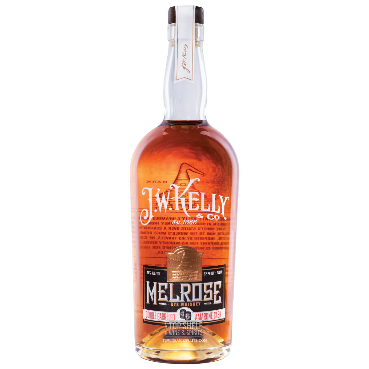 J.W. Kelly & Co. Melrose Rye Whiskey
