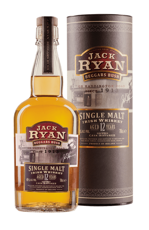 Jack Ryan Beggar's Bush 12 Year Old Single Malt Irish Whiskey