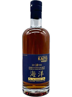 Experience the refined craftsmanship of Kaiyo The 1er Grand Cru 10 Year. Aged in mizunara oak, this Japanese whiskey offers rich flavors, elegant aromas, and an unforgettable finish.