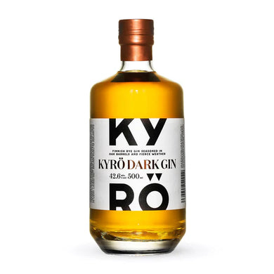 Discover Kyrö Dark Gin, an award-winning rye-based gin with rich, smoky flavors aged in oak barrels. Perfect neat or in cocktails. Taste the adventure!  