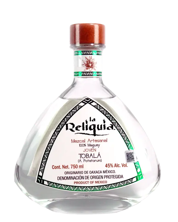 La Reliquia Mezcal Artesanal Joven Tobala