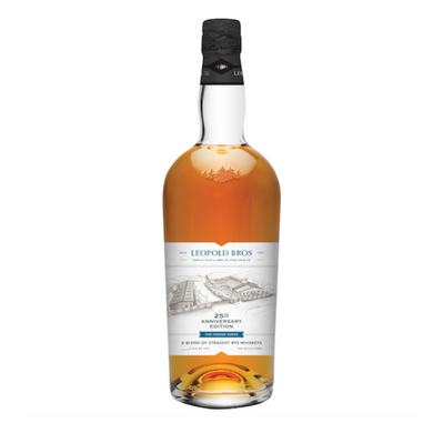 Experience Leopold Bros The Foeder Series 25th Anniversary Edition—a blend of Maryland Style and Three Chamber rye whiskeys.