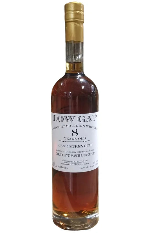 Low Gap “Old Fussbudget” 8 Years Old Cask Strength Straight Bourbon Whiskey