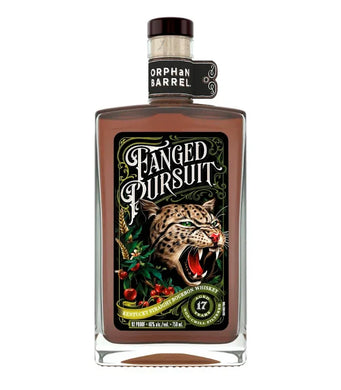 Discover Orphan Barrel Fanged Pursuit, a 17-year-old straight bourbon with a rich blend of oak, vanilla, caramel, and spice. A must-have for collectors. Limited release—shop now!  