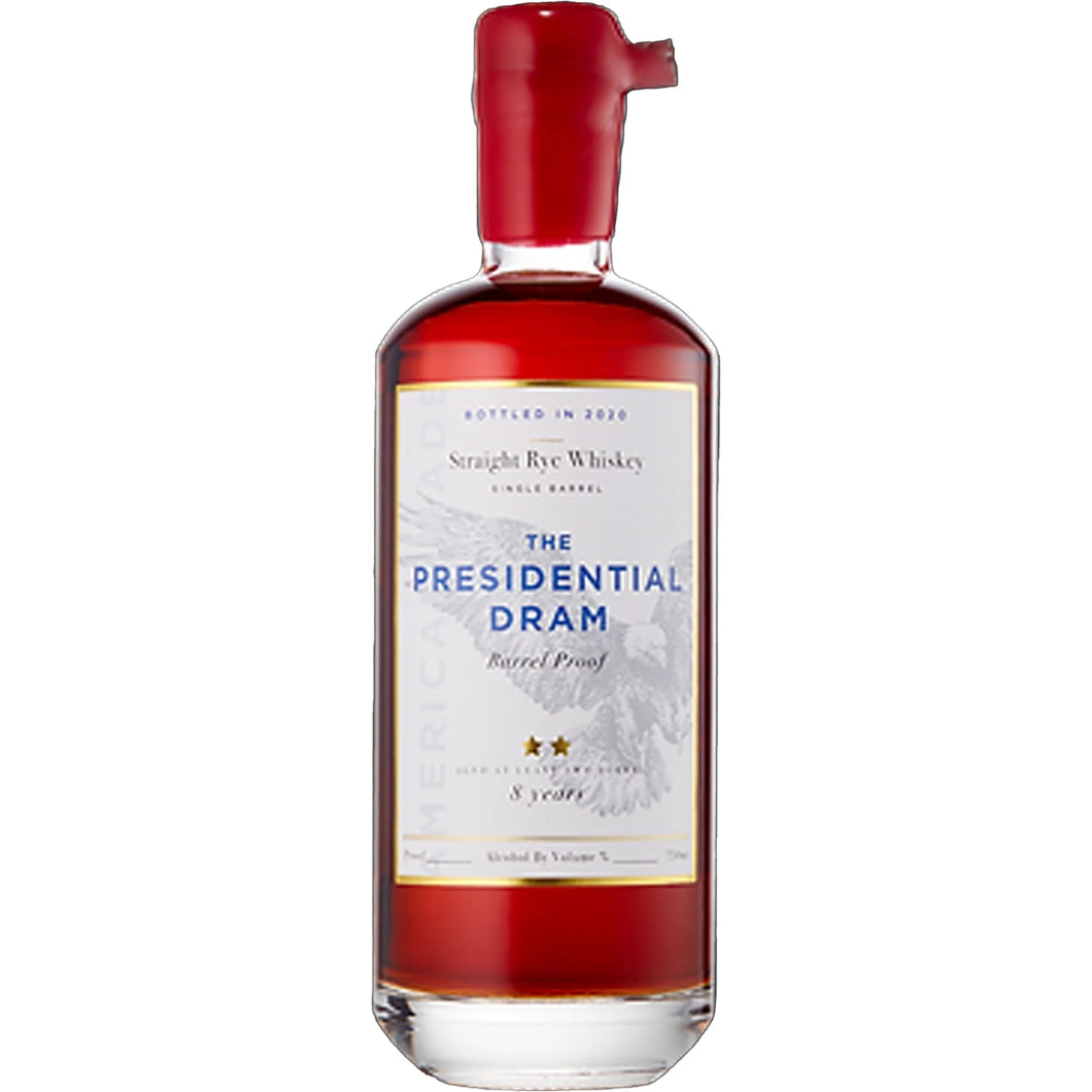 The Presidential Dram Single Barrel Straight Bourbon Proof 117.74 8 year