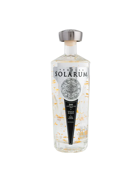 Solarum Tequila Extra Añejo Cristalino with 24k Gold