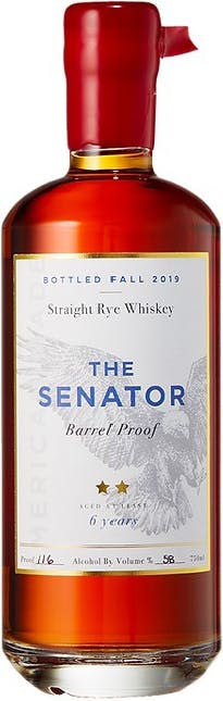 The Senator Barrel Proof Straight Rye Whiskey 6 Year