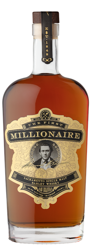 The First Millionaire Sacramento Single Malt Barley Whiskey