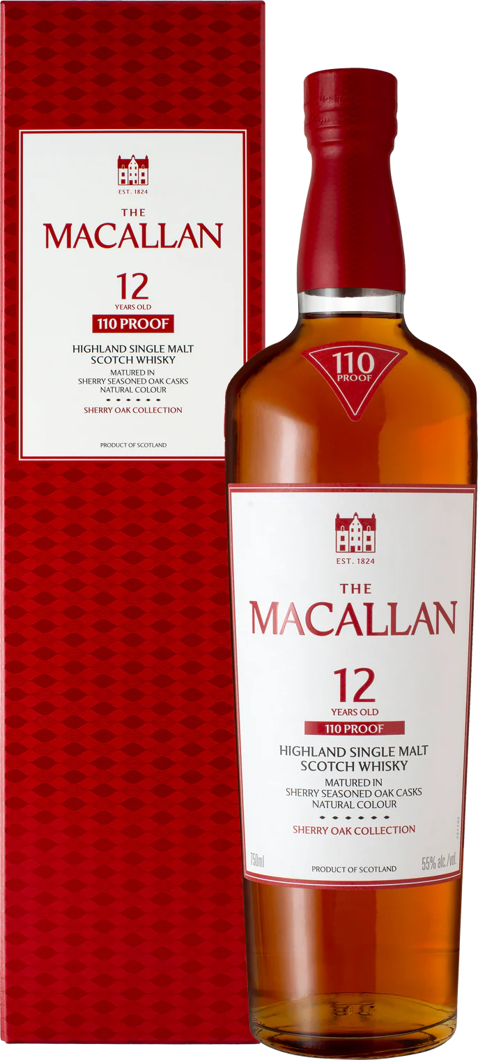 The Macallan 12 Years Old  Sherry Oak 110 Proof