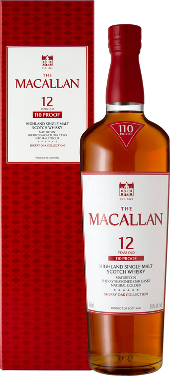 The Macallan 12 Years Old  Sherry Oak 110 Proof