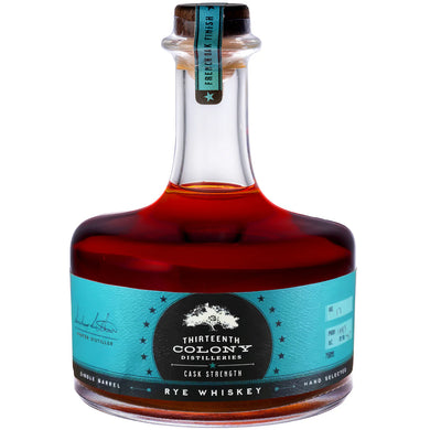Thirteenth Colony Cask Strength Rye Whiskey