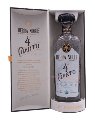 Discover Tierra Noble Tequila 4 Cuarto Cristalino—an ultra-premium, crystal-clear tequila offering rich notes of vanilla and oak with a smooth finish. Perfect for sipping or cocktails.