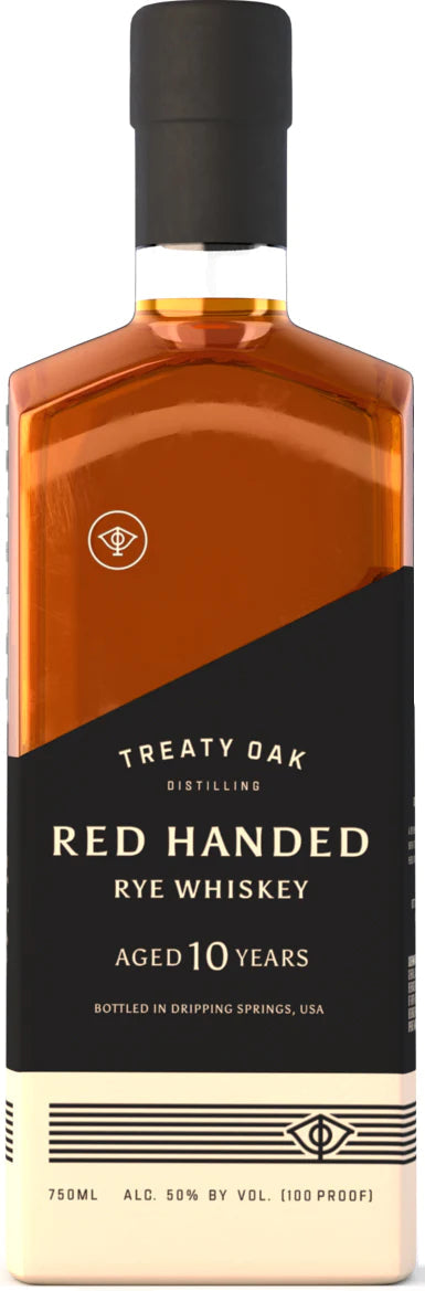 Treaty Oak Red Handed Rye Whiskey 10 Year