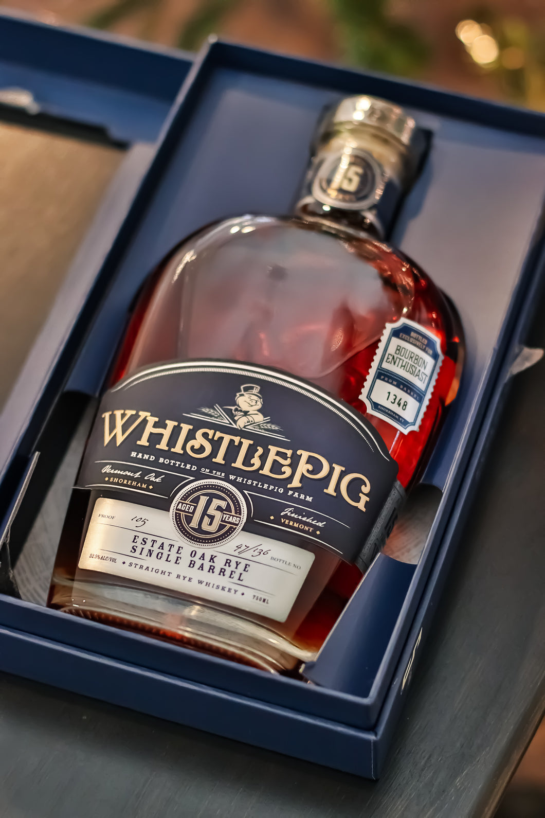 WhistlePig 15-Year Estate Oak Rye Private Barrel