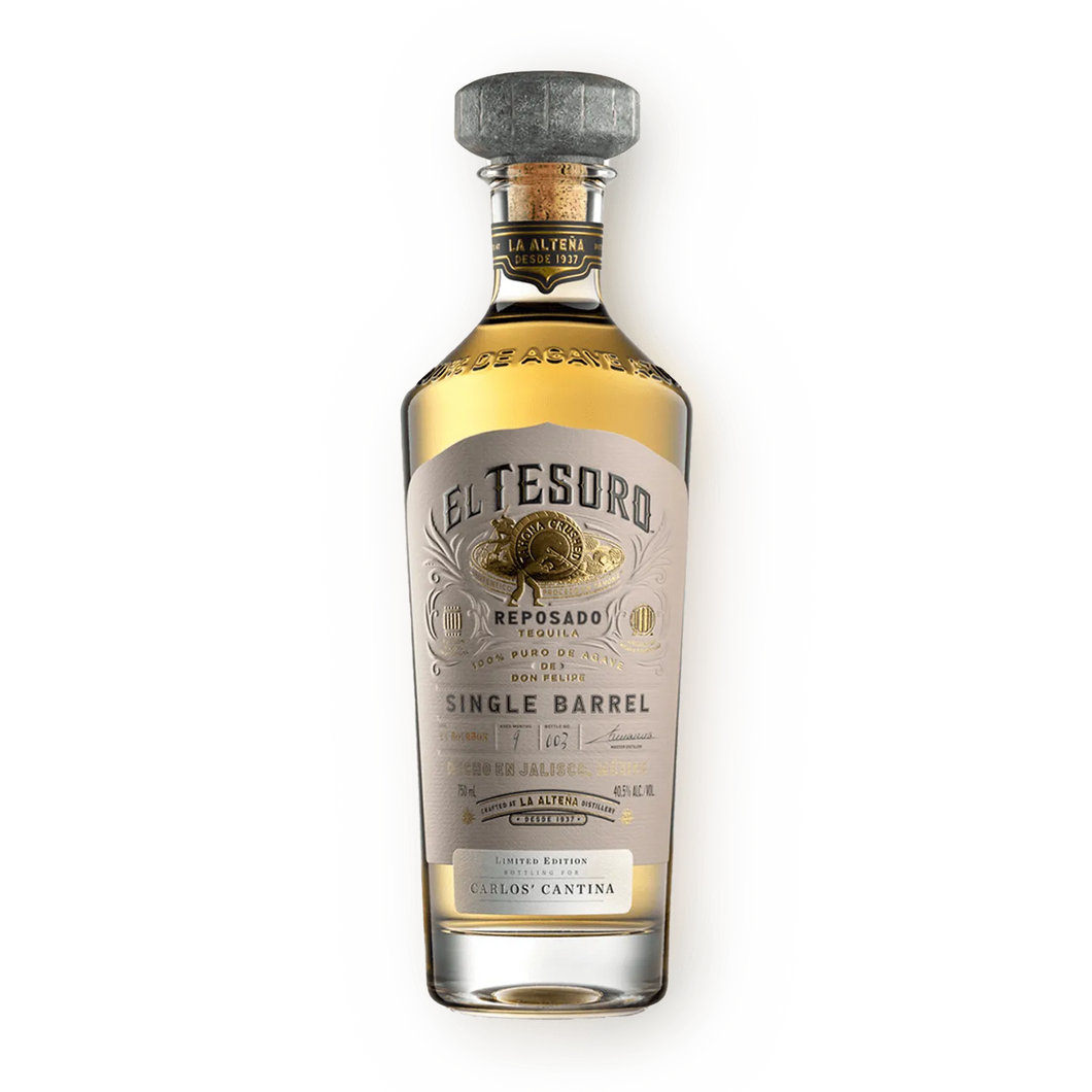 El Tesoro Reposado Tequila Single Barrel Hombre Select Limited Edition